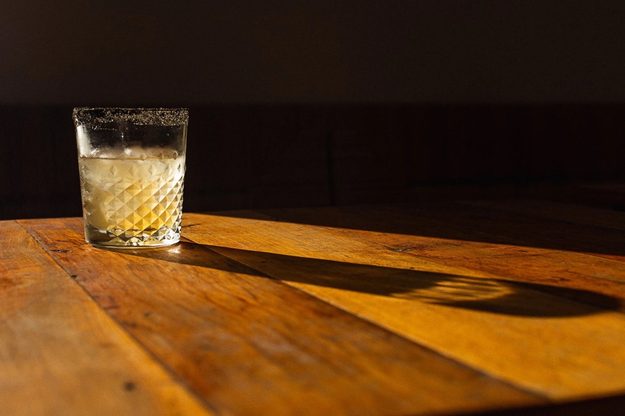 A drink on the table at Tacoteca, City Works Depot. Photo from tacoteca.co.nz.